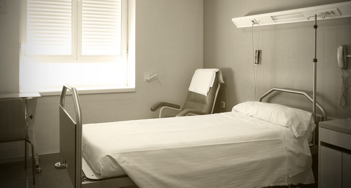 empty hospital bed